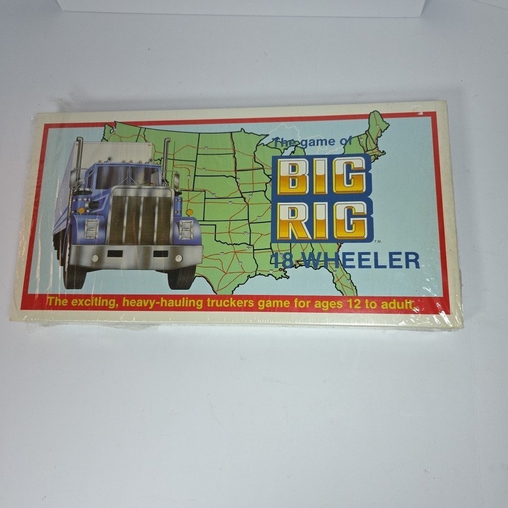 Vintage The Game of BIG RIG 18 Wheeler Board Game New 1985